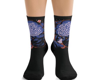 The Cure Socks, Just Like Heaven Art, Recycled Poly Unisex Footwear