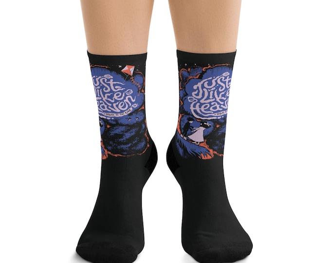 The Cure Socks, Just Like Heaven Art, Recycled Poly Unisex Footwear