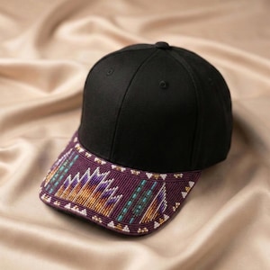 Handmade Beaded Cap. Unisex Adjustable Baseball Hat For Men and Women. Suitable for Gifting