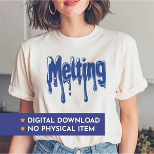 Dripping Text Design: Melting Letters SVG PNG EPS (Digital Download)