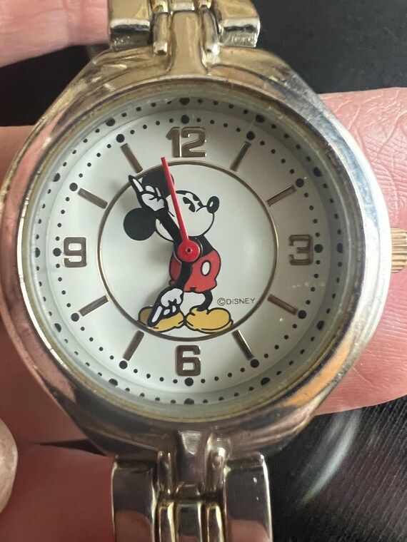 Mickey Mouse watch silver tone. - image 1