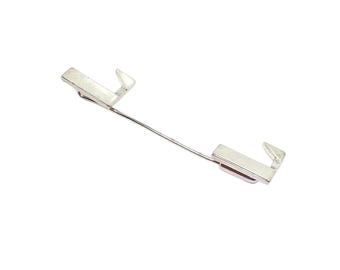 Vintage Double Initial Letter L Silver Tone Stick Pin