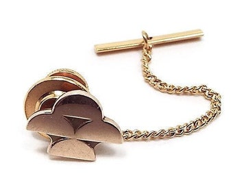 25 Years Anniversary Tie-Pin 10K Yellow Gold Diamond Good Year 2.3g
