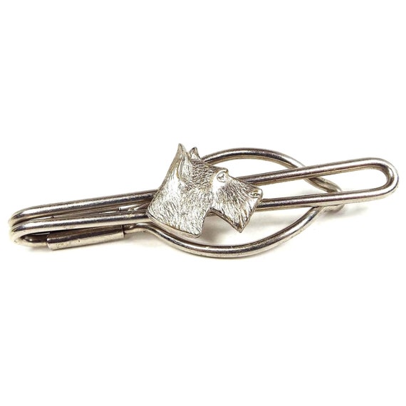 Vintage Scotty Dog Tie Bar - image 1