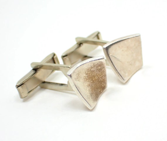 Mexican Sterling Silver Vintage Cufflinks, 925 Cu… - image 2