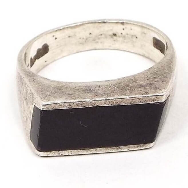 1980s Onyx Ring - Etsy