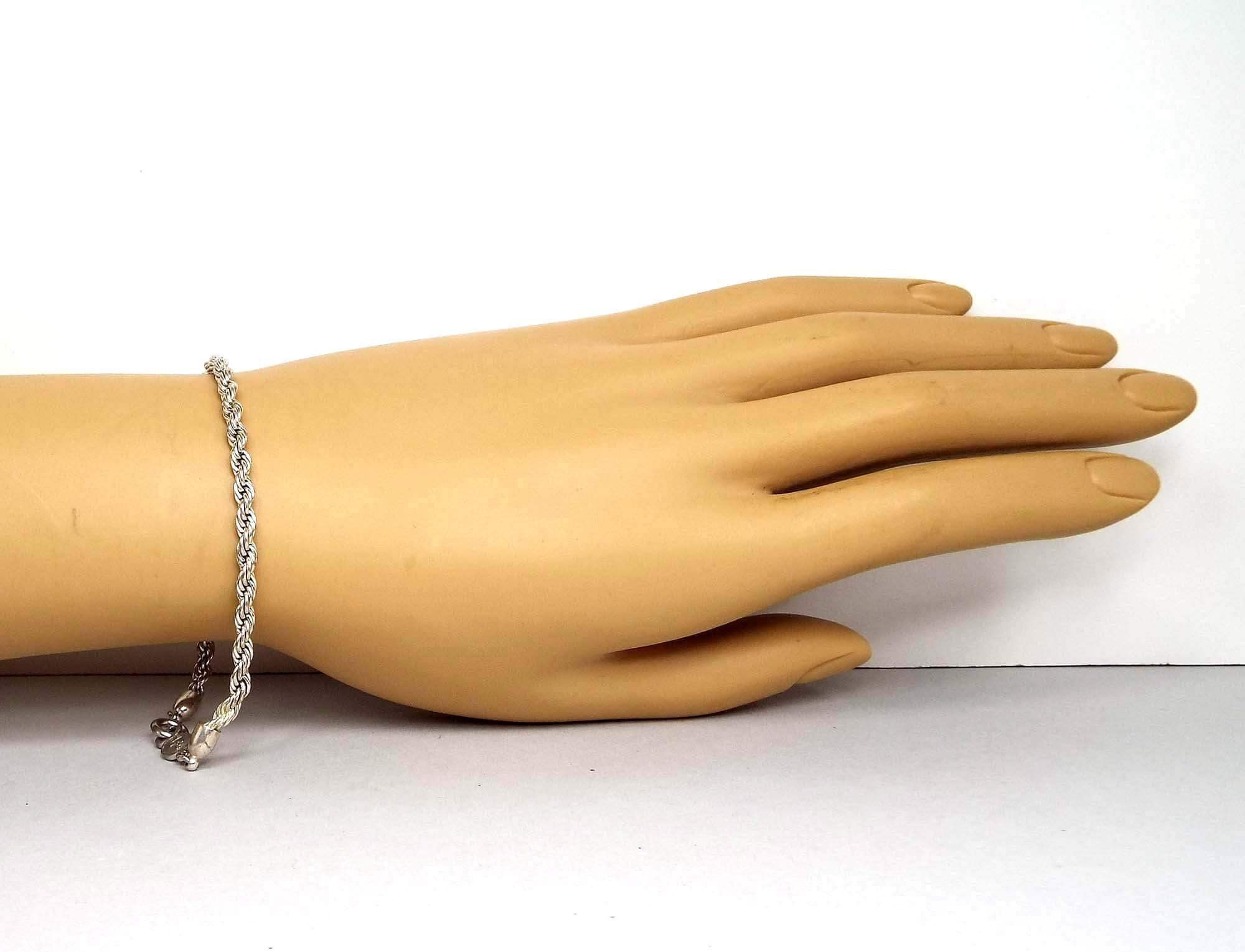 Napier Vintage Twisted Rope Chain Bracelet, Silver Tone - Etsy