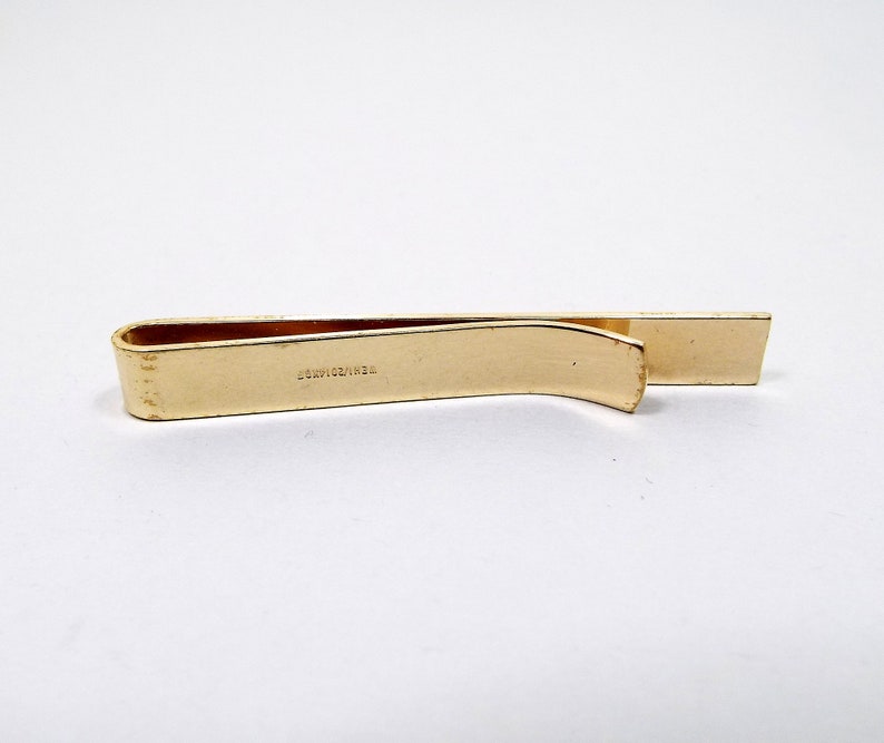 Mid Century 1950s 50s Dapper Gentleman Hayward Signed Gold Filled Tie Bar 1 20th 14K GF Tie Clip Best Man Groom Gift WEH Clasp
