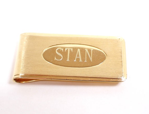 Name Stan Engraved Retro Vintage Money Clip - image 2