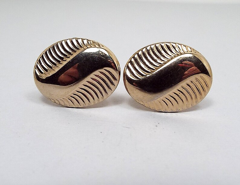 Gold Cufflinks Mid Century Vintage Cufflinks Wedding Cufflinks Womens Cufflinks Mens Formal Groom Cufflinks Gold Tone Best Man Jewelry