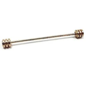 Striped Barrel End Vintage Collar Bar Stay