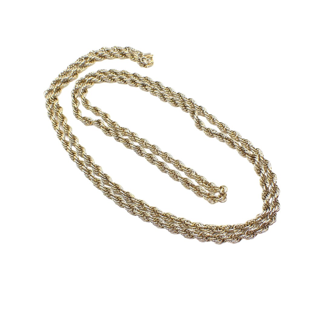 アクセサリー Italy vintage twist chain 2way necklace Italian Twisted Chain Necklace 1.37 Grams -18