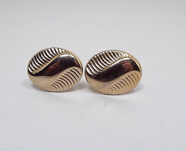 Gold Cufflinks Mid Century Vintage Cufflinks Wedding Cufflinks Womens Cufflinks Mens Formal Groom Cufflinks Gold Tone Best Man Jewelry