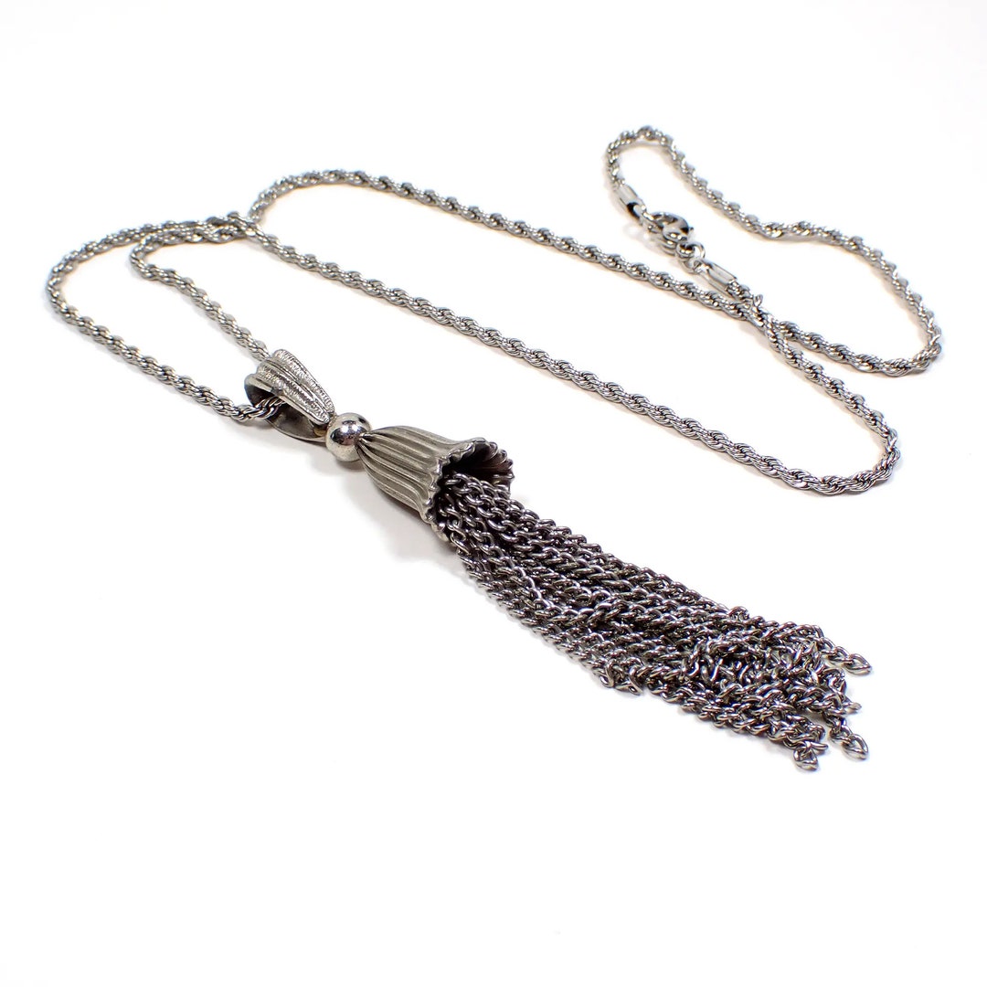 アクセサリー OX JEWELRY SILVER TASSEL NECKLACE アクセサリー OX JEWELRY CLASSIC TASSEL NECKLACE OX JEWELRy High
