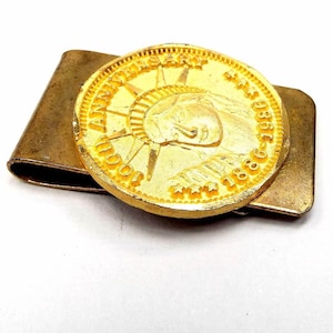 Vintage 100th Anniversary 1886 to 1986 Statue of Liberty Faux Coin Money Clip