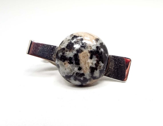 Rhodonite Tie Clip