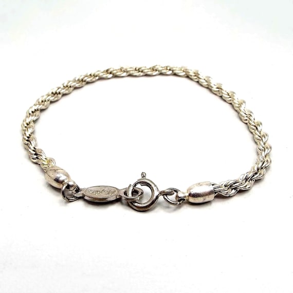 Napier Vintage Twisted Rope Chain Bracelet, Silve… - image 3