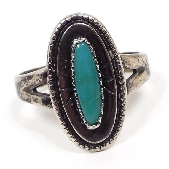 Bell Trading Post Turquoise and Sterling Silver M… - image 1