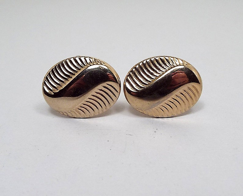 Gold Cufflinks Mid Century Vintage Cufflinks Wedding Cufflinks Womens Cufflinks Mens Formal Groom Cufflinks Gold Tone Best Man Jewelry