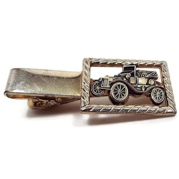 Anson Antique Car Mid Century Vintage Tie Clip, Go