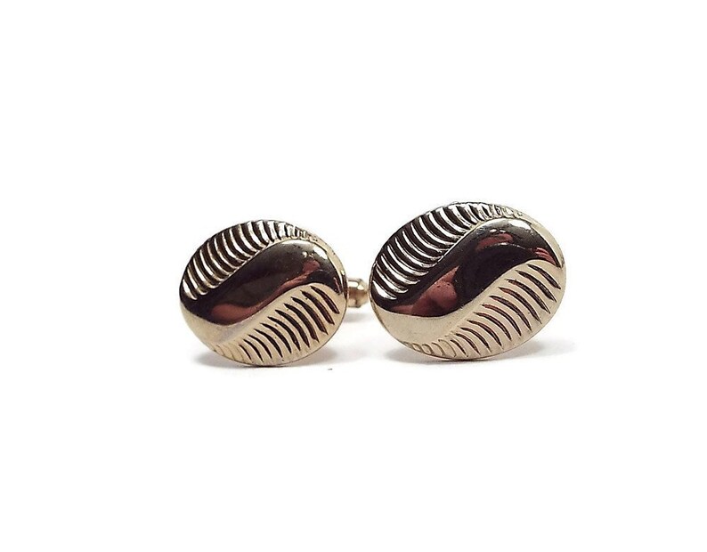 Gold Cufflinks Mid Century Vintage Cufflinks Wedding Cufflinks Womens Cufflinks Mens Formal Groom Cufflinks Gold Tone Best Man Jewelry
