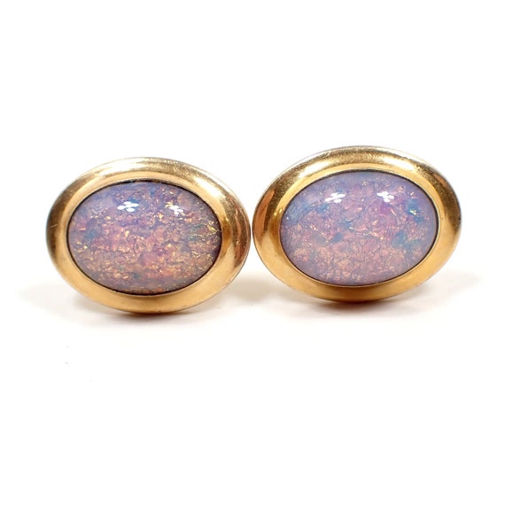 Correct Quality Faux Opal Mid Century Vintage Cuf… - image 1