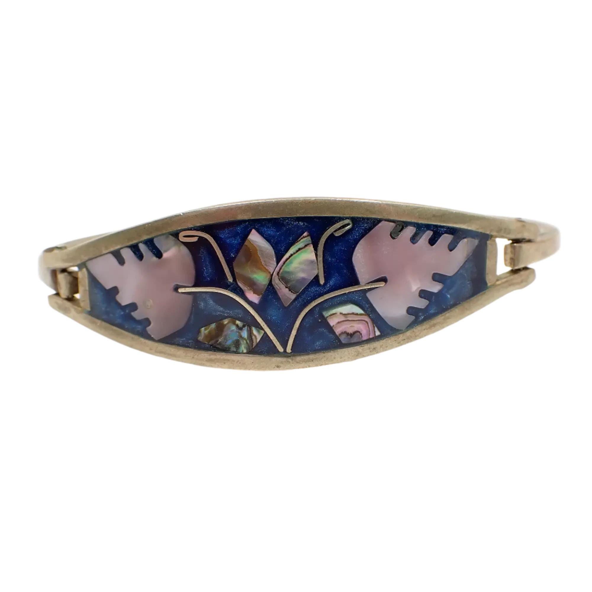 Abalone Shell Alpaca Mexico Bracelet - Etsy