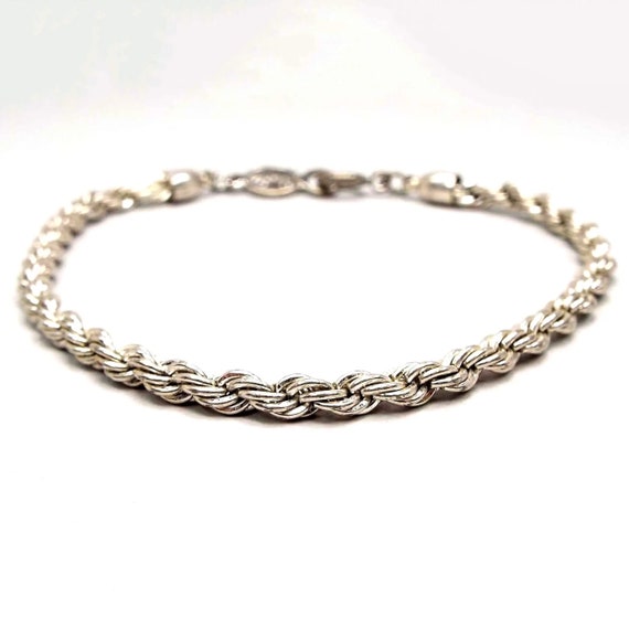 Napier Vintage Twisted Rope Chain Bracelet, Silve… - image 1