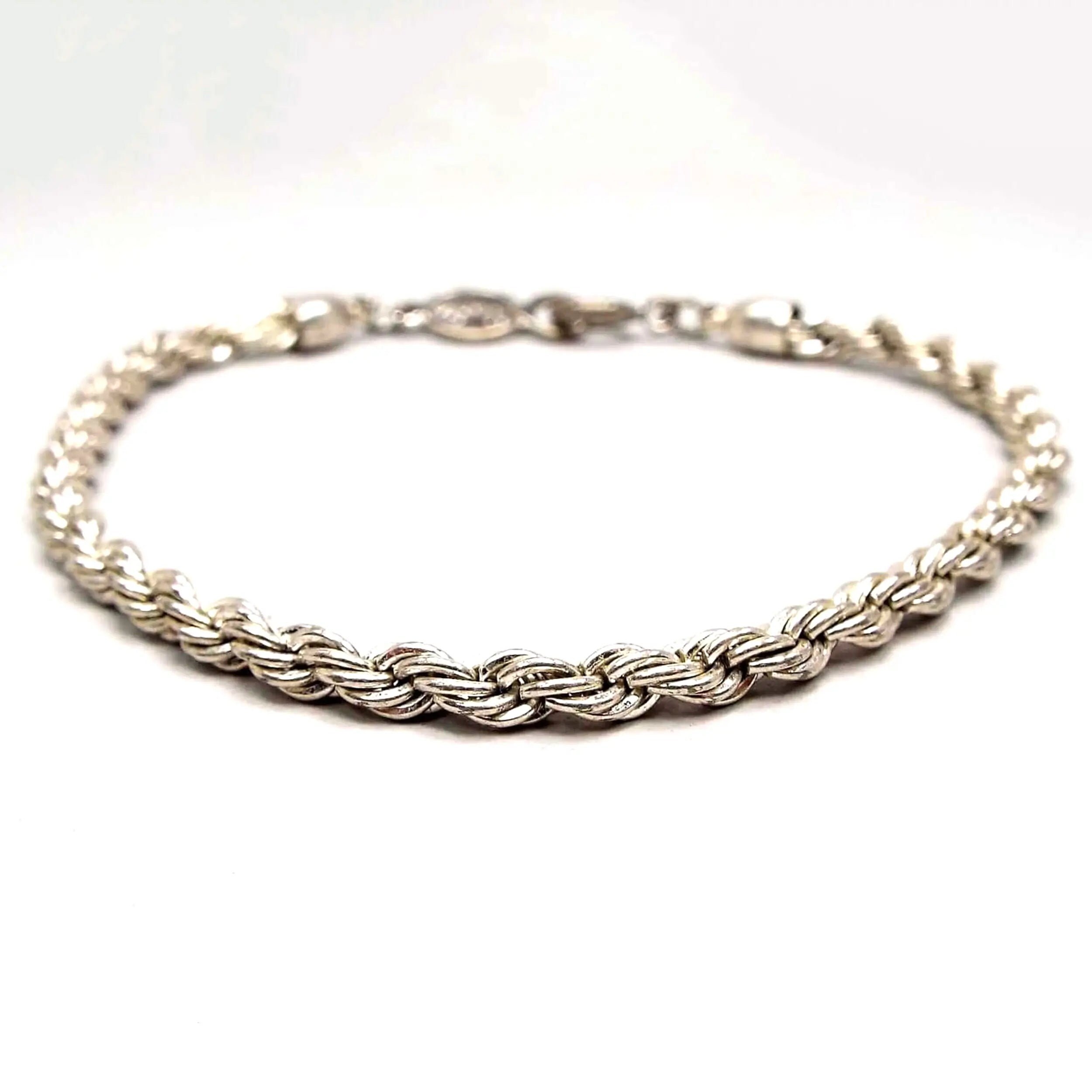 Napier Vintage Twisted Rope Chain Bracelet, Silver Tone - Etsy