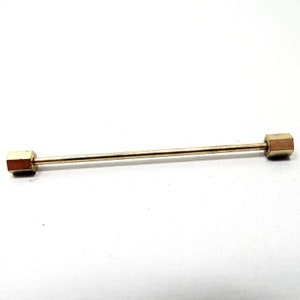 Long Hexagon Screw End Vintage Collar Bar Stay