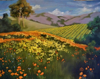 IMPRESSION-Moutarde et coquelicots