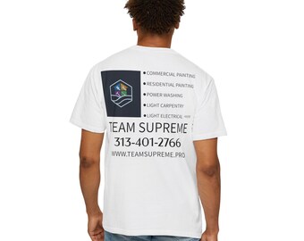Team Supreme Logo T-shirt | Commercial Painting Company Tee