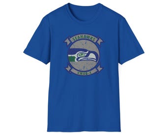 VMAQ-4 Seahawks Distressed T-Shirt: Vintage EA-6B Prowler, Marine Corps Veteran Gift