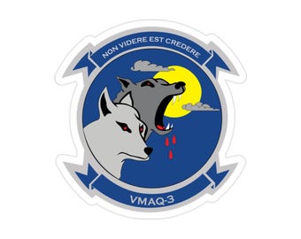 VMAQ-3 Die Cut Outdoor Sticker: Adventure Decal for Laptop, Car