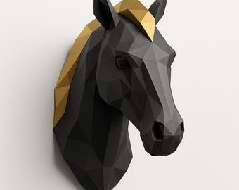 Rustic Horse Head Wall Decor: Modern Farmhouse Animal Art