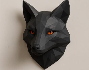 Modern Fox Head Wall Decor