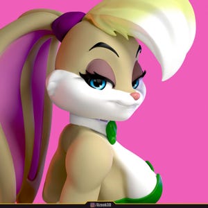 Lala Bunny Figure | 3D Painted and Unpainted Figures | Action Figurines | Miniature Scupulture | Home Decor | Gift Figurine