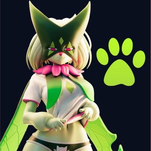 Figura Meawscerede / Figura dipinta e non dipinta in 3D / Figure d&#39;azione / Scultura in miniatura / Figurina regalo