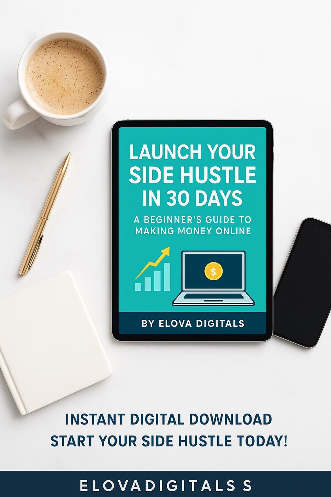Side Hustle Guide 30day Blueprint to Making Money Online (PDF Ebook