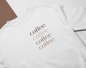 Moletom Coffee Cozy: Gola redonda para o clima de outono, presente para os amantes de café