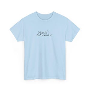 Minimalist Marsh & Moon Co. Logo T-Shirt | Unisex Soft Tee imagem 3