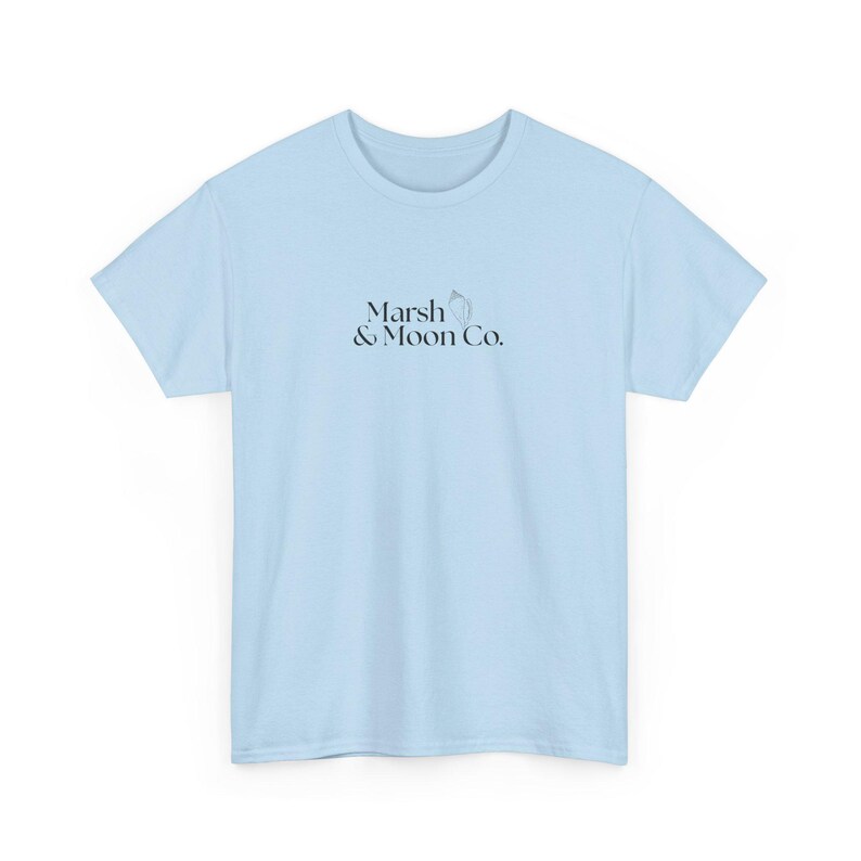 Minimalist Marsh & Moon Co. Logo T-Shirt | Unisex Soft Tee imagem 3