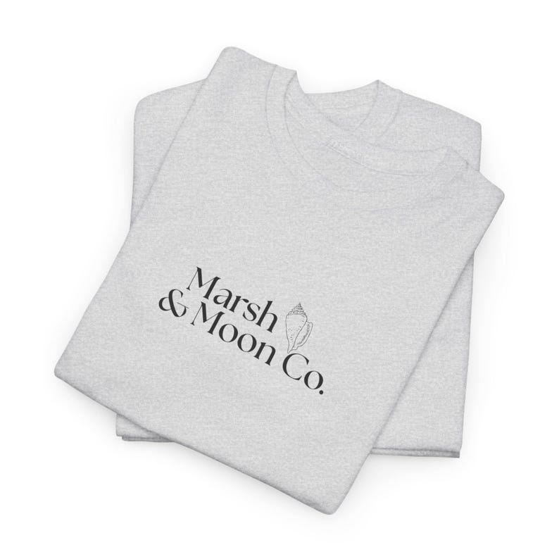 Minimalist Marsh & Moon Co. Logo T-Shirt | Unisex Soft Tee imagem 6