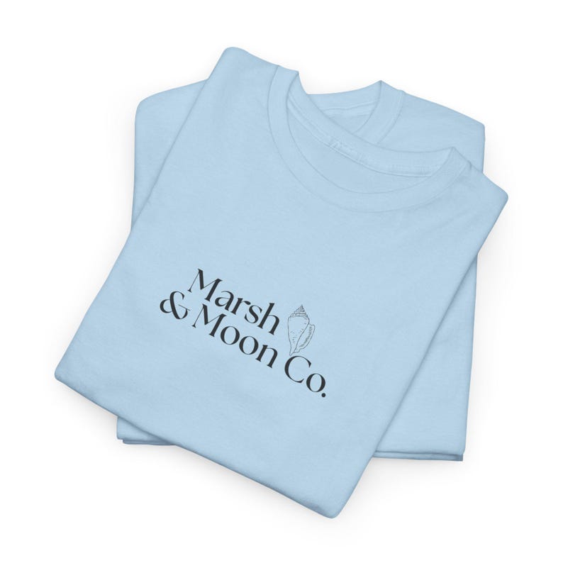 Minimalist Marsh & Moon Co. Logo T-Shirt | Unisex Soft Tee imagem 5
