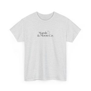 Minimalist Marsh & Moon Co. Logo T-Shirt | Unisex Soft Tee imagem 1