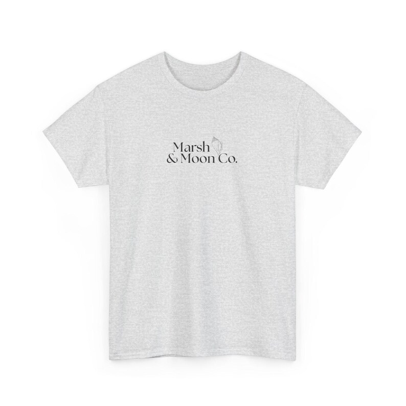 Minimalist Marsh & Moon Co. Logo T-Shirt | Unisex Soft Tee imagem 1