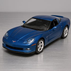 5&quot; 2007 Chevrolet Corvette Z06 Diecast Model Toy Car 1:36 Chevy BLUE