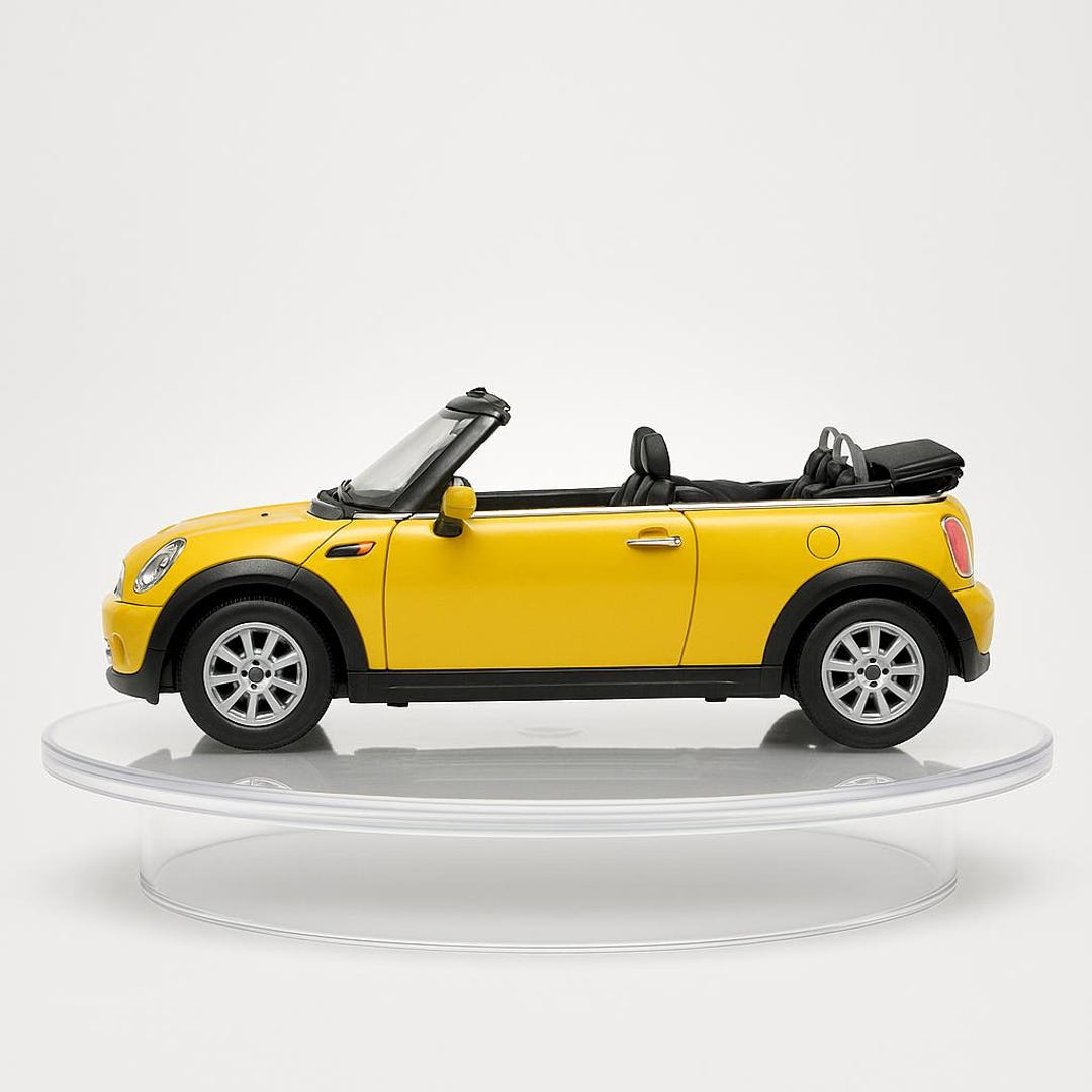 1:28 Mini Cooper S Convertible Yellow - Etsy