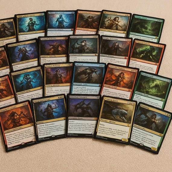 mtg rare card lot 25 Random Cards Foils/Mythics/Planeswalkers : Toys & Games Perfect for MTG x FF Gold Rare