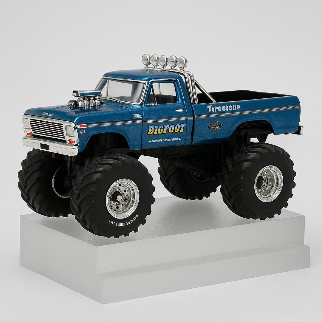 Set of 2 1:64 1974 Ford F-250 the Original Monster Truck Bigfoot
